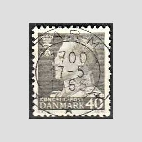 FRIMRKER DANMARK | 1961-62 - AFA 396 - Fr. IX 40 re gr - Pragt Stemplet