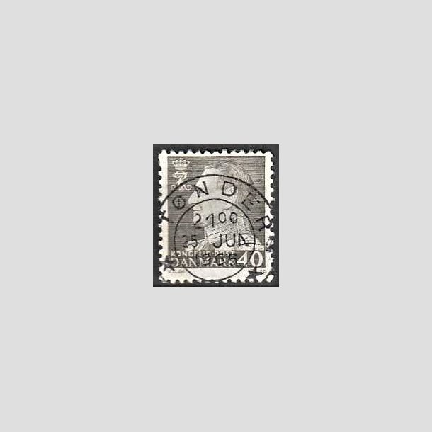 FRIMRKER DANMARK | 1961-62 - AFA 396 - Fr. IX 40 re gr - Pragt Stemplet