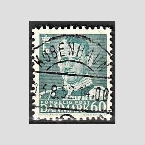 FRIMRKER DANMARK | 1948-50 - AFA 313 - Fr. IX 60 re blgrn - Lux Stemplet