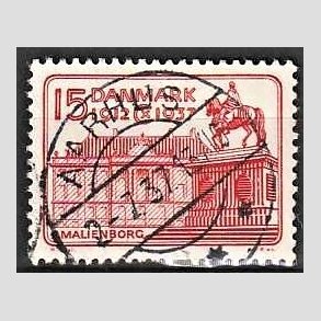 FRIM�RKER DANMARK | 1937 - AFA 241 - Chr. X 25 �re jubil�um 15 �re r�d - Lux Stemplet
