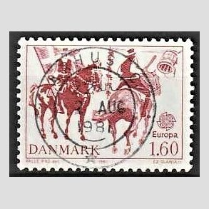 FRIM�RKER DANMARK | 1981 - AFA 727 - Folklore - 1,60 Kr. r�d - Pragt Stemplet