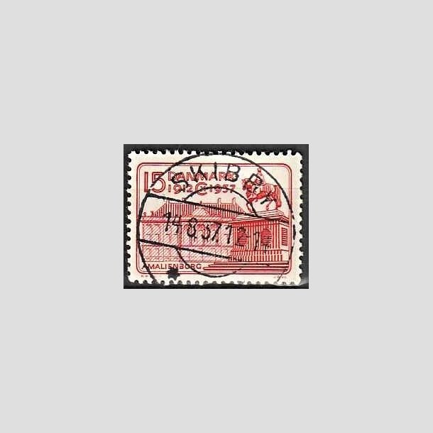 FRIMRKER DANMARK | 1937 - AFA 241 - Chr. X 25 re jubilum 15 re rd - Lux Stemplet Skibby