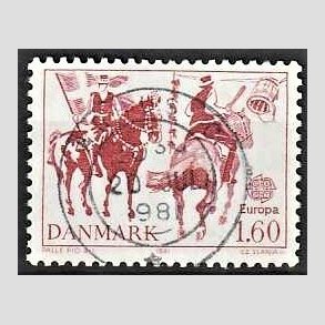 FRIM�RKER DANMARK | 1981 - AFA 727 - Folklore - 1,60 Kr. r�d - Pragt Stemplet
