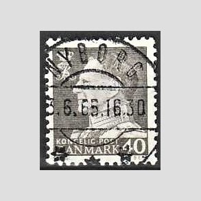 FRIMRKER DANMARK | 1961-62 - AFA 396 - Fr. IX 40 re gr - Pragt Stemplet