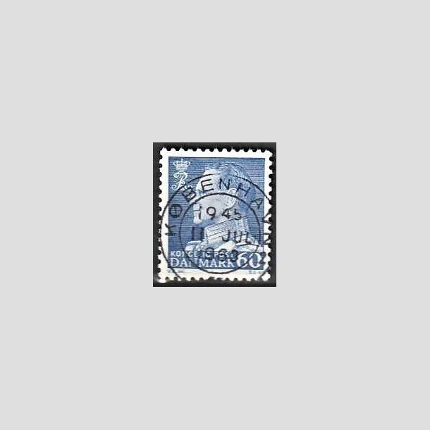 FRIMRKER DANMARK | 1961-62 - AFA 398 - Fr. IX 60 re bl - Pragt Stemplet