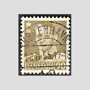 FRIMRKER DANMARK | 1952-53 - AFA 342 - Fr. IX 90 re oliven - Lux Stemplet