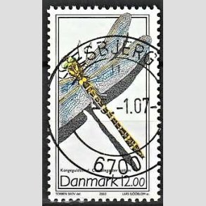 FRIM�RKER DANMARK | 2003 - AFA 1354 - Instekter. - 12,00 Kr. Kongeguldsmed - Pragt Stemplet Esbjerg