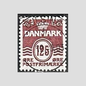 FRIM�RKER DANMARK | 1990 - AFA 953 - B�lgelinie - 125 �re brunr�d - Pragt Stemplet