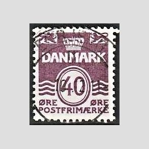 FRIM�RKER DANMARK | 1981 - AFA 742 - B�lgelinie 40 �re violet - Lux Stemplet 