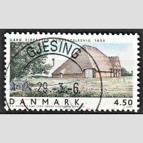 FRIM�RKER DANMARK | 2005 - AFA 1418 - Danske boliger - 4,50 Kr. Ejerder, G�rd - Pragt Stemplet