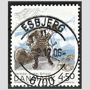 FRIM�RKER DANMARK | 2004 - AFA 1384 - Heimdal - 4,50 Kr. flerfarvet - Pragt Stemplet Esbjerg