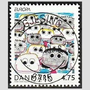 FRIM�RKER DANMARK | 2006 - AFA 1482 - Europam�rker b�rn/unge - 4,75 Kr. flerfarvet - Pragt Stemplet