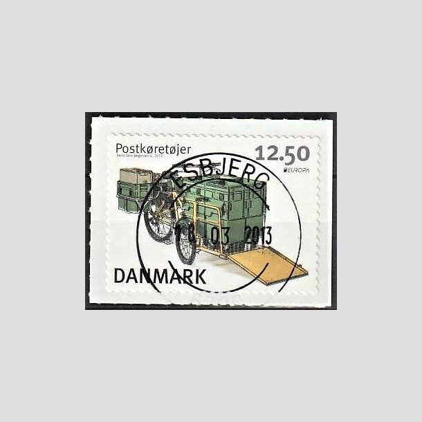 FRIMRKER DANMARK | 2013 - AFA 1741 - Postkretjer - 12,50 Kr. flerfarvet - Pragt Stemplet