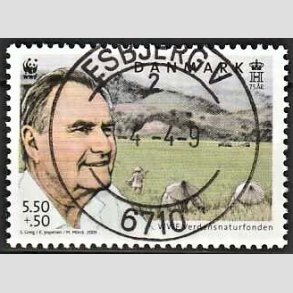 FRIMRKER DANMARK | 2009 - AFA 1570 - WWF - 5,50 + 0,50 Kr. flerfarvet - Pragt Stemplet