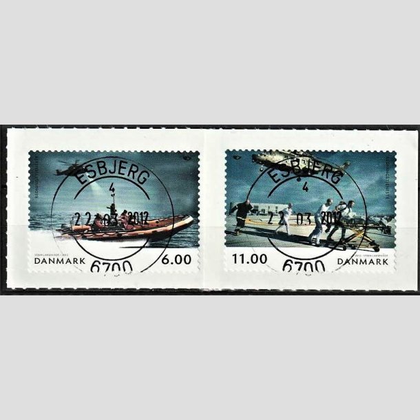 FRIMRKER DANMARK | 2012 - AFA 1698,1699 - Norden ved havet - 6,00 Kr. - 11,00 Kr. i st flerfarvet - Pragt Stemplet