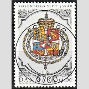 FRIM�RKER DANMARK | 2006 - AFA 1465 - Rosenborg Slot 400 �r. - 13,00 Kr. Rigsv�bnet - Pragt Stemplet