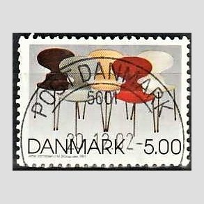FRIM�RKER DANMARK | 1997 - AFA 1162 - Dansk design - 5,00 Kr. flerfarvet - Pragt Stemplet