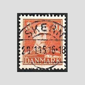 FRIMRKER DANMARK | 1942-44 - AFA 278 - Chr. X 30 re orange - Lux Stemplet