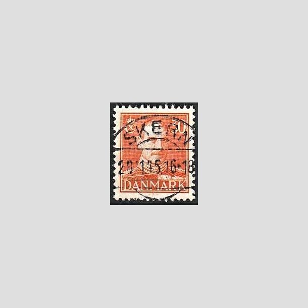 FRIMRKER DANMARK | 1942-44 - AFA 278 - Chr. X 30 re orange - Lux Stemplet