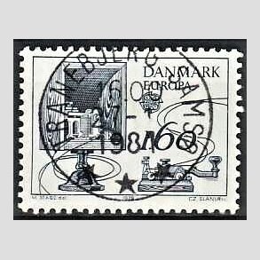 FRIM�RKER DANMARK | 1979 - AFA 683 - Europam�rker - 1,60 Kr. bl� - Lux Stemplet Tranebjerg Sams�