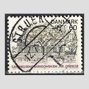 FRIM�RKER DANMARK | 1974 - AFA 567 - Landsdelsserie Fyn - 60 �re flerfarvet - Lux Stemplet Struer
