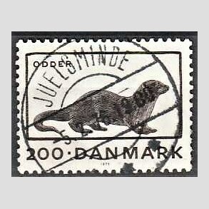 FRIM�RKER DANMARK | 1975 - AFA 604 - Truede dyr - 200 �re brun - Pragt Stemplet Juelsminde