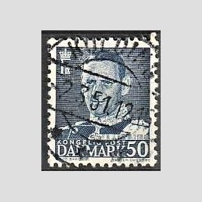 FRIMRKER DANMARK | 1950 - AFA 323 - Fr. IX 50 re mrkbl - Lux Stemplet