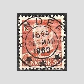 FRIMRKER DANMARK | 1952-53 - AFA 337 - Fr. IX 30 re rd - Lux Stemplet Randers
