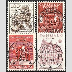 FRIM�RKER DANMARK | 1978 - AFA 669,532,626,658 - Sj�ldne svampe mv. - 120-70 �re - Pragt Stemplet