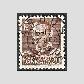 FRIMRKER DANMARK | 1950 - AFA 320 - Fr. IX 20 re brun - Lux Stemplet Aarhus