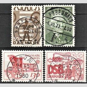FRIM�RKER DANMARK | 1970 - AFA 494,542,682,525 - Trafiksikkerhed mv. - 50-130 �re - Pragt Stemplet