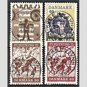 FRIM�RKER DANMARK | 1970 - AFA 494,499,510,511 - Trafiksikkerhed mv. - 50-60 �re - Pragt Stemplet