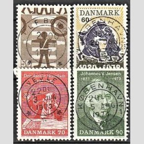 FRIM�RKER DANMARK | 1970 - AFA 494,499,532,542 - Trafiksikkerhed mv. - 50-90 �re - Pragt Stemplet