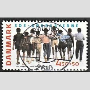 FRIMRKER DANMARK | 2005 - AFA 1416 - SOS-Brnebyerne - 4,50 + 0,50 Kr. flerfarvet - Pragt Stemplet Rdovre