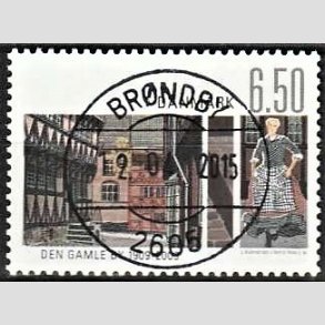 FRIM�RKER DANMARK | 2009 - AFA 1564 - Den Gamle By - 6,50 Kr. flerfarvet - Pragt Stemplet