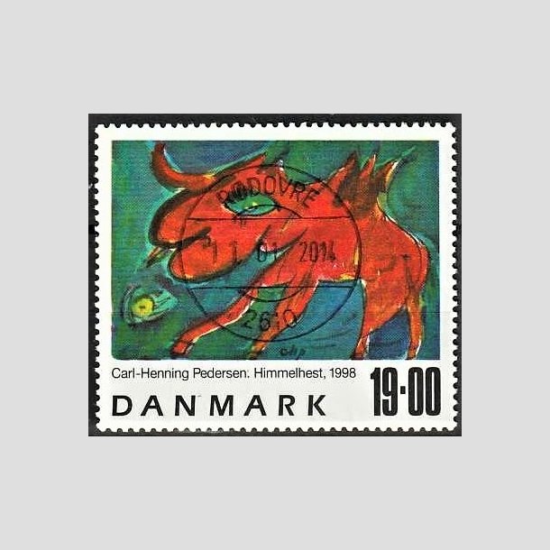 FRIMRKER DANMARK | 1998 - AFA 1190 - Frimrkekunst 1. - 19,00 Kr. Himmelhest flerfarvet - Pragt Stemplet