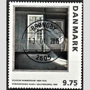 FRIMRKER DANMARK | 1997 - AFA 1158 - Vilh. Hammershj - 9,75 Kr. flerfarvet - Lux Stemplet