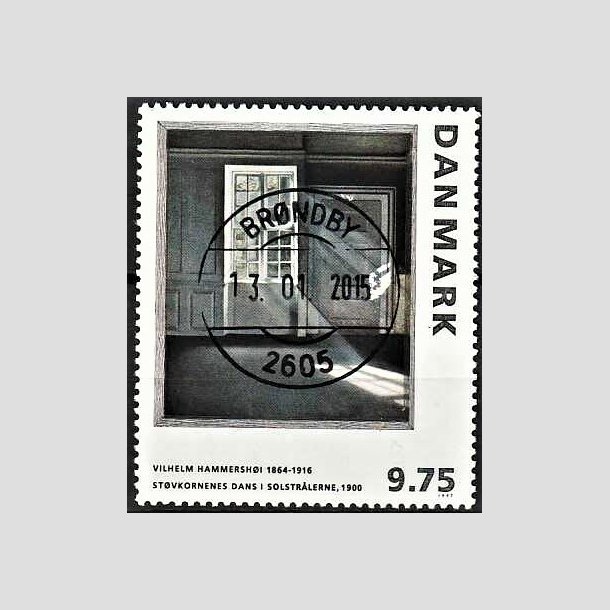 FRIMRKER DANMARK | 1997 - AFA 1158 - Vilh. Hammershj - 9,75 Kr. flerfarvet - Lux Stemplet