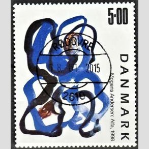 FRIMRKER DANMARK | 1998 - AFA 1188 - Mogens Andersen - 5,00 Kr. flerfarvet - Pragt Stemplet