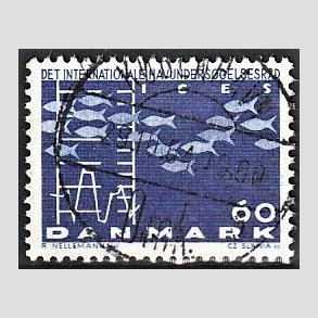 FRIM�RKER DANMARK | 1964 - AFA 426 - Havunders�gelsesr�det - 60 �re bl� - Pragt Stemplet K�benhavn