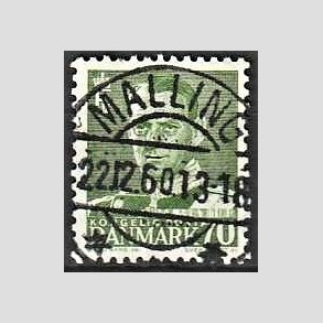 FRIMRKER DANMARK | 1950 - AFA 324 - Fr. IX 70 re mrkgrn - Lux Stemplet