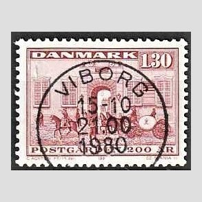 FRIMRKER DANMARK | 1980 - AFA 693 - Postgrden Kbenhavn - 1,30 Kr. rd - Pragt Stemplet Viborg