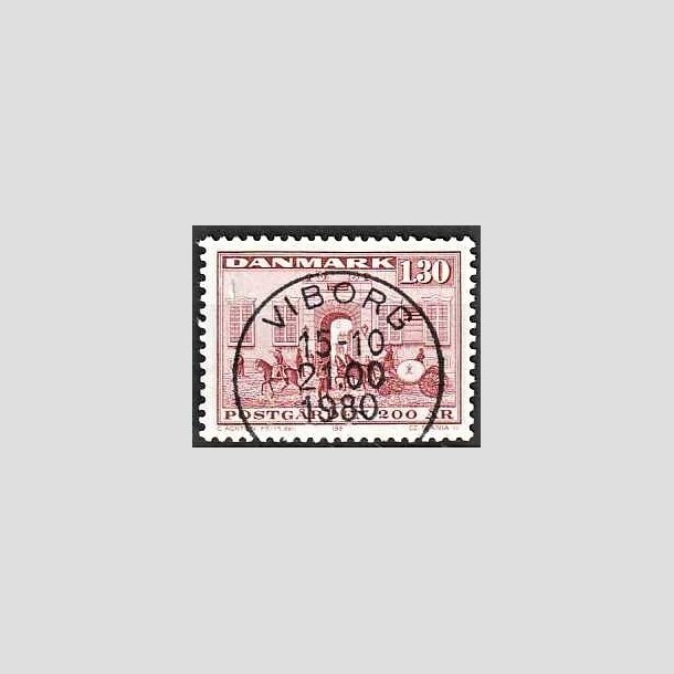 FRIMRKER DANMARK | 1980 - AFA 693 - Postgrden Kbenhavn - 1,30 Kr. rd - Pragt Stemplet Viborg