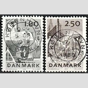 FRIM�RKER DANMARK | 1978 - AFA 666,667 - Dansk fiskeri - 1,80 + 2,50 Kr. - Lux Stemplet