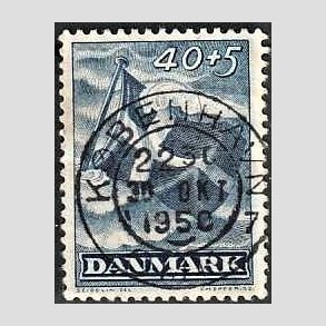 FRIMRKER DANMARK | 1947 - AFA 301 - Modstandsbevgelsen - 40 + 5 re bl - Lux Stemplet