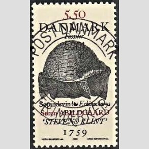 FRIM�RKER DANMARK | 1998 - AFA 1193 - Fossiler - 5,50 Kr. S�pindsvin flerfarvet - Pragt Stemplet