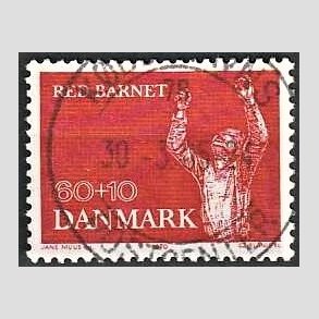 FRIMRKER DANMARK | 1970 - AFA 495 - Red Barnet 25 r - 60 + 10 re rd - Lux Stemplet