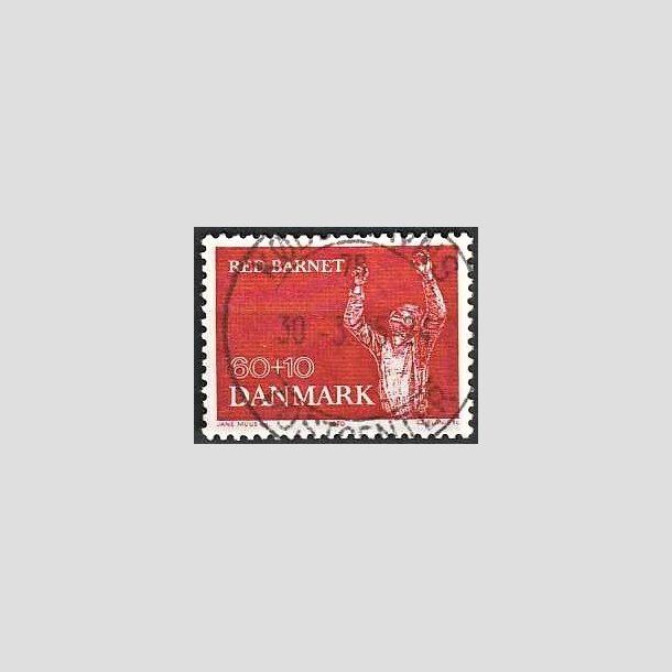 FRIMRKER DANMARK | 1970 - AFA 495 - Red Barnet 25 r - 60 + 10 re rd - Lux Stemplet