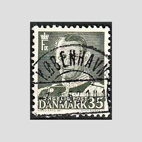 FRIMRKER DANMARK | 1951 - AFA 326 - Fr. IX 35 re grnsort - Lux Stemplet