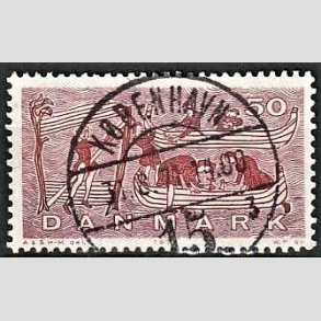 FRIM�RKER DANMARK | 1970 - AFA 504 - Dansk Skibsfart - 50 �re brunlilla/r�d - Lux Stemplet